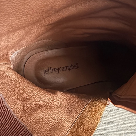 Jeffrey Campbell Bentlee Boot in Brown Calf Leather Size 9.5 Mid Ankle - Picture 14 of 15